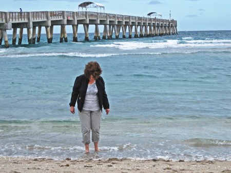 my lucy alone in surf