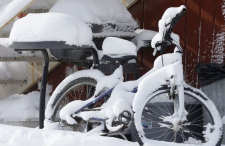 frozen bike